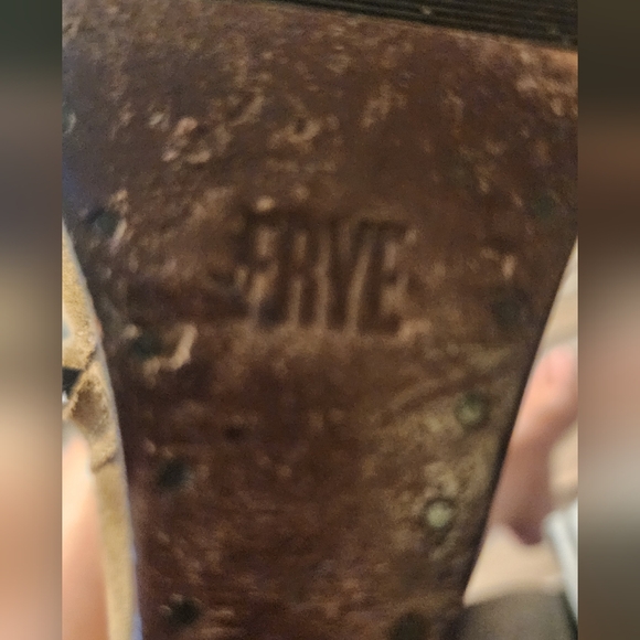 Frye suede wedge bootie with fringe - Picture 8 of 8